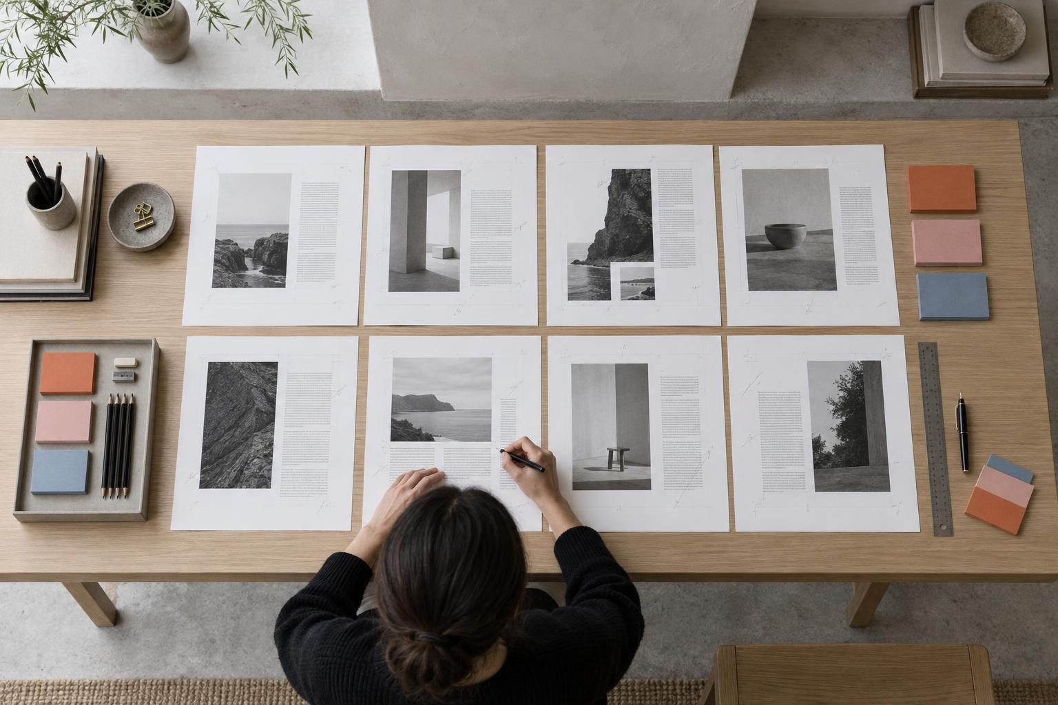 From the editorial team: article proofs being checked by hand